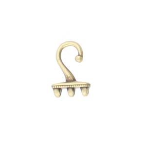 Cymbal™ Mesaria III Superduo Hook & Eye Clasp, 12 x 10.2 mm & 12 x 18 mm,  - Antique Brass Plated, 24K Gold Plated or Antique Silver Plated - Hooks and Eyes Are Sold Separately