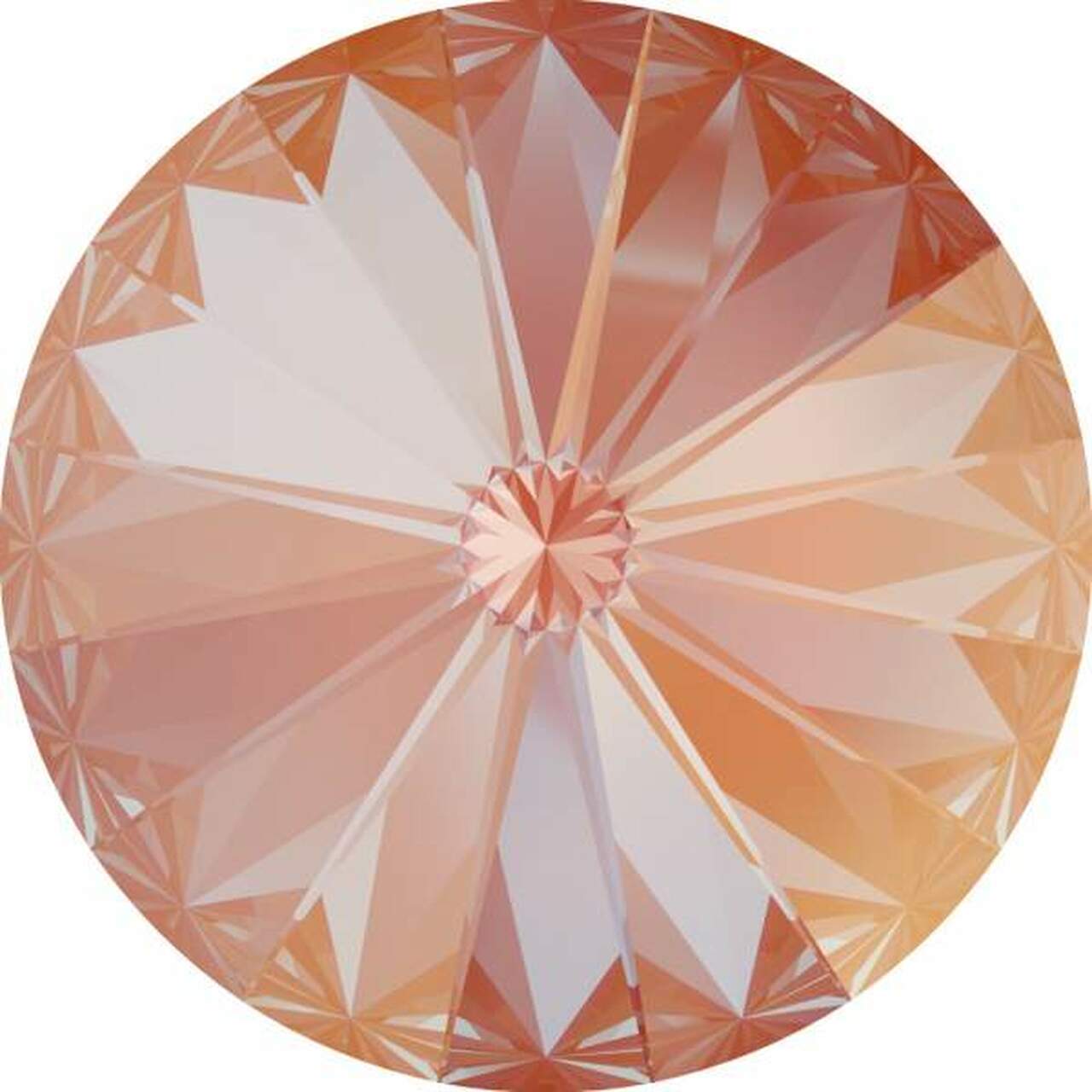 Swarovski 1122 14 mm Rivoli Crystal Orange Glow DeLite - 1 perle