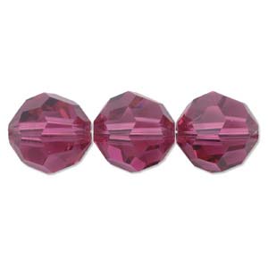 Cristal Swarovski 5000 Perles rondes à facettes fuchsia 5 mm - 24 perles