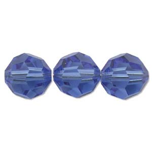 Swarovski Crystal 5000 Perles rondes à facettes bleu saphir de 5 mm - 24 perles