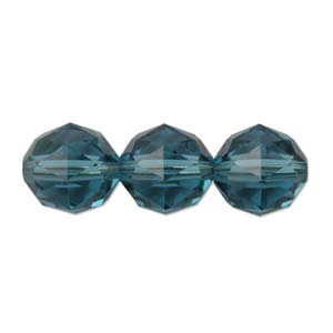 Cristal Swarovski 5025 Perles rondes à facettes bleu indicolite 4 mm - 24 perles