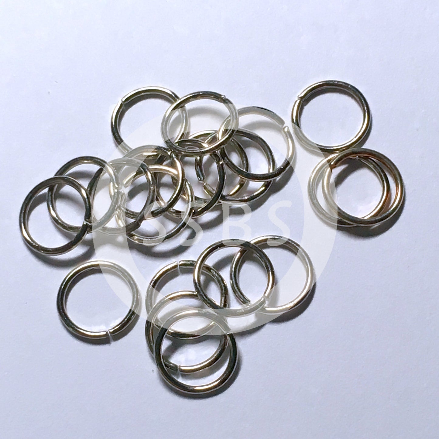 8 mm 20-Gauge Stainless Steel Unsoldered .8 mm Split Jump Rings - 10 or 20 Rings