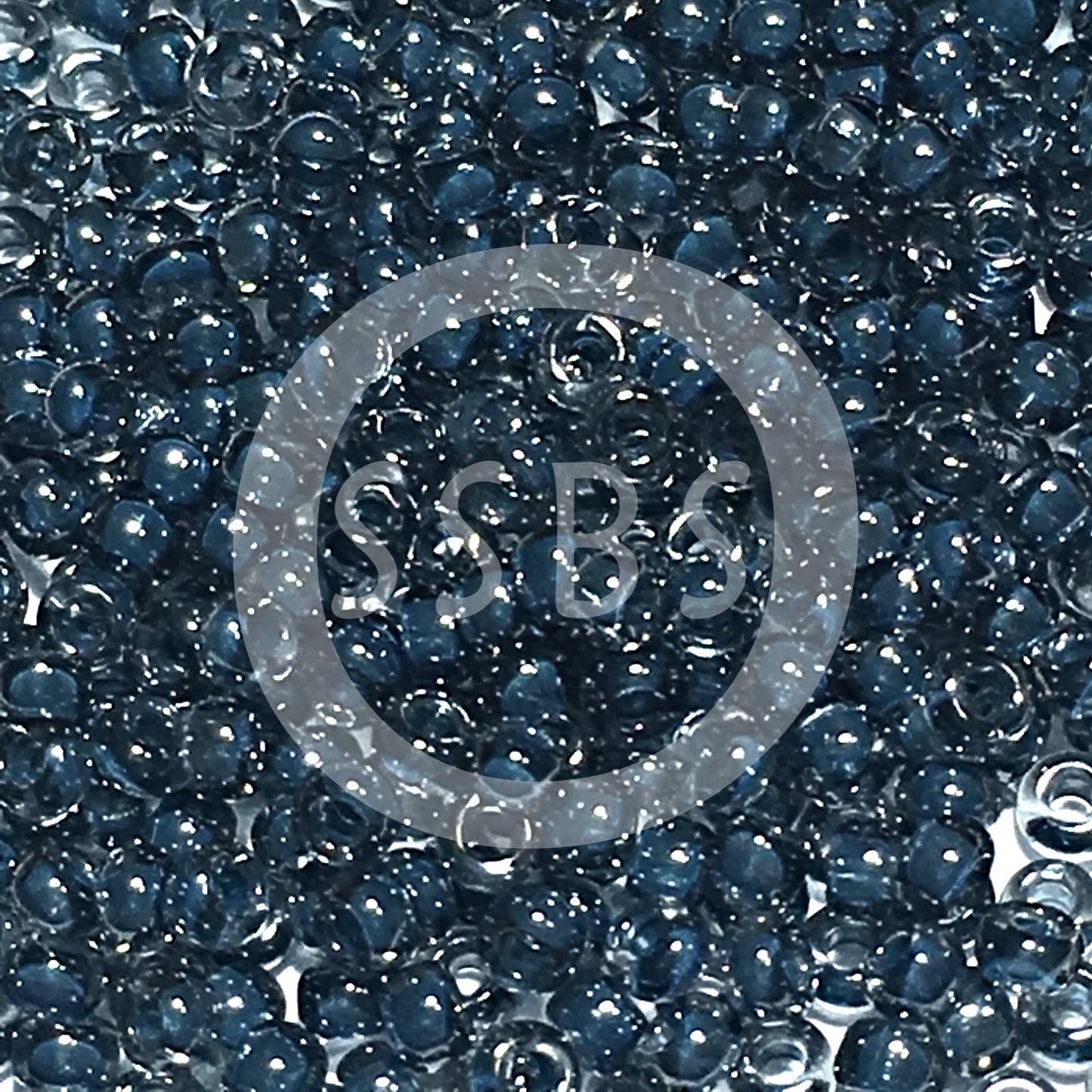 Miyuki 11-390  11/0 Transparent Steel Blue Luster Seed Beads - 5 or 10 gm