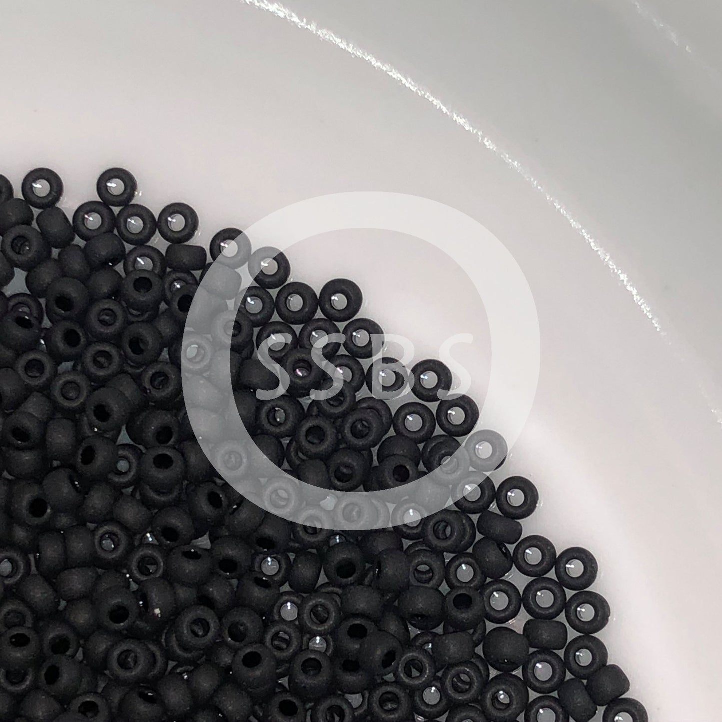 Miyuki 11-401F    11/0 Matte Black Seed Beads - 5 or 10 gm