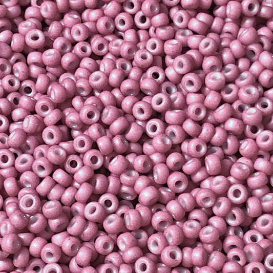 Tiny Pink Seed Beads, Pink Strawberry Ice Cream Matte Seed Beads