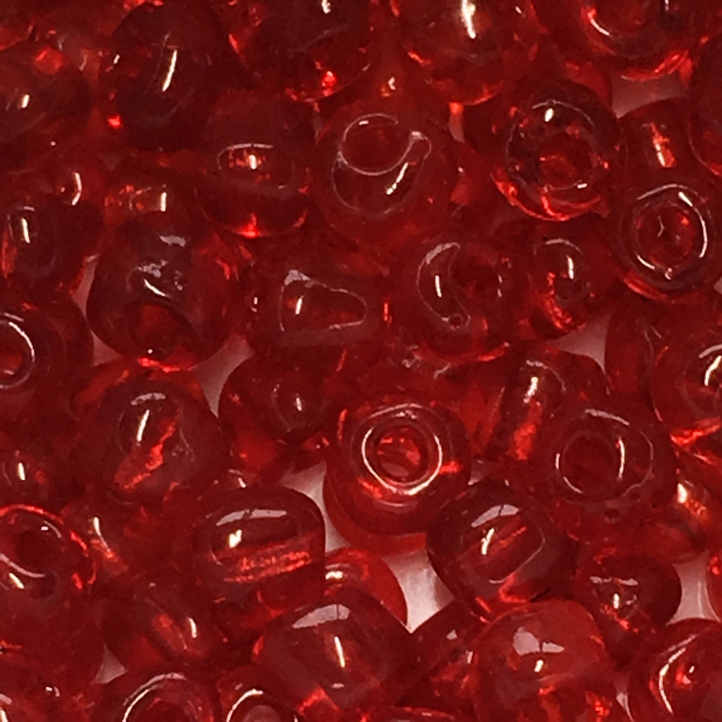 TOHO TR-11-5B  11/0 Transparent Ruby Seed Beads, 5 or 10 gm