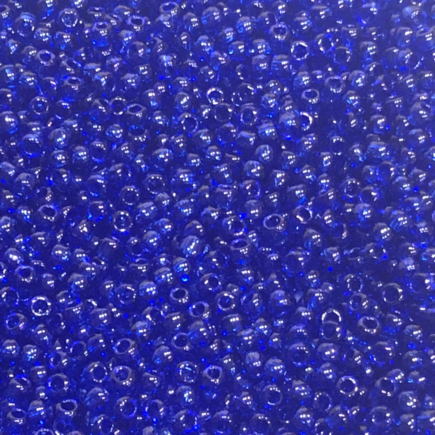 TOHO TR-11-8 - 11/0 Transparent Cobalt Blue Seed Beads, 5 gm