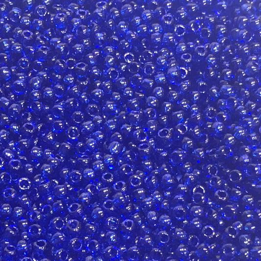 TOHO TR-8-8 - 8/0 Transparent Cobalt Blue Seed Beads, 5 or 10 gm