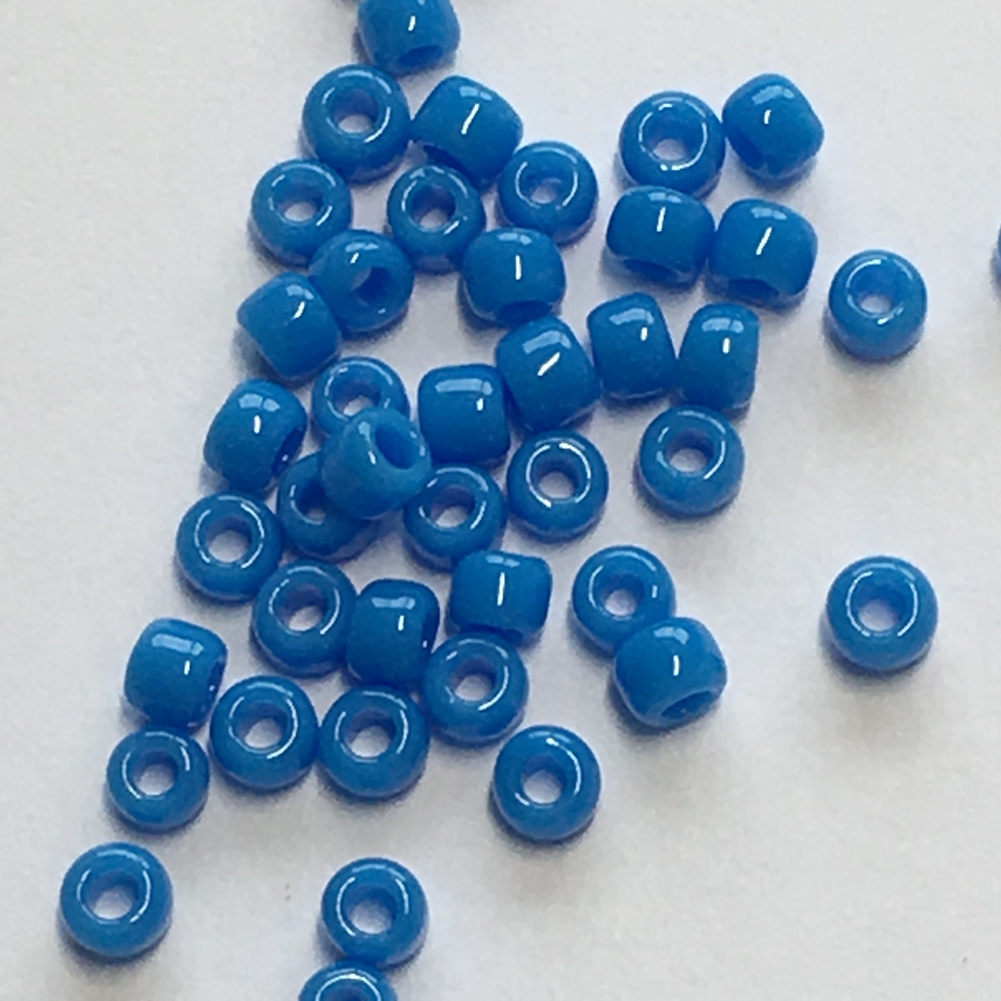 TOHO TR-11-43D  11/0 Opaque Medium Blue (Cornflower) Seed Beads, 5 or 10 gm