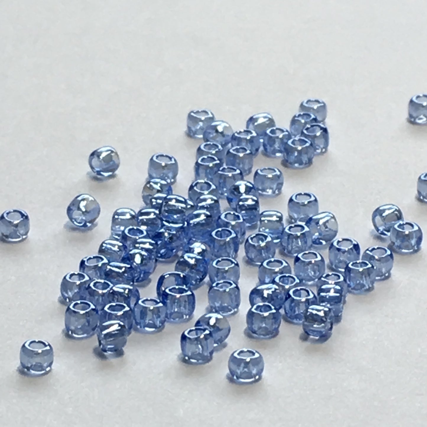 TOHO TR-11-107  11/0 Transparent Luster Light Sapphire Seed Beads, 5 gm