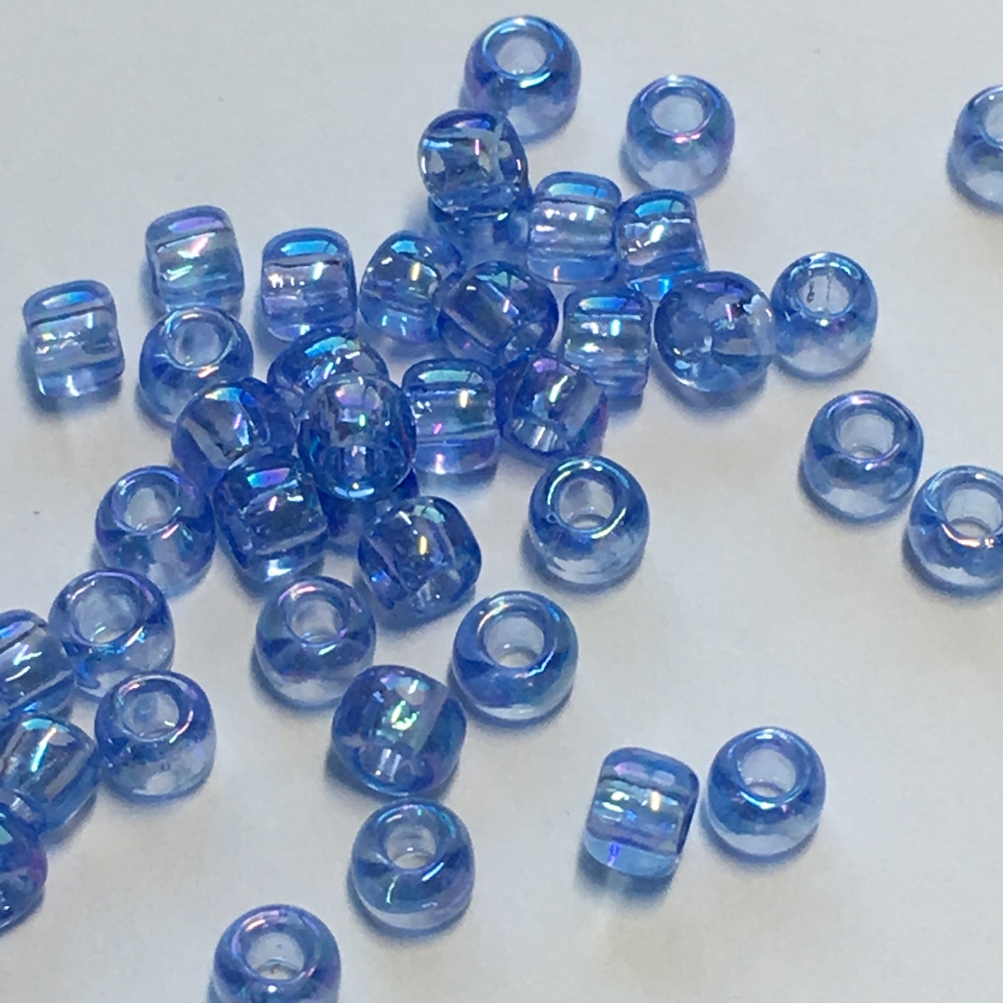 TOHO TR-8-168 Transparent Luster Light Sapphire AB Seed Beads, 5 gm