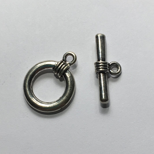 Silver Toggle Clasp, 23 mm