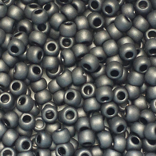 TOHO TR-11-611  11/0 Matte Opaque Gray Seed Beads, 5 gm