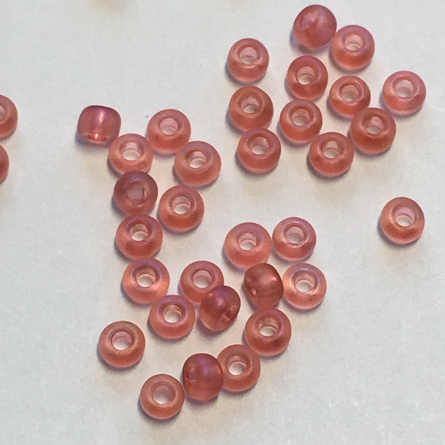 Preciosa 11/0 07122M Czech Deep Rose Transparent Matte Iris Seed Beads, 5 or 10 gm