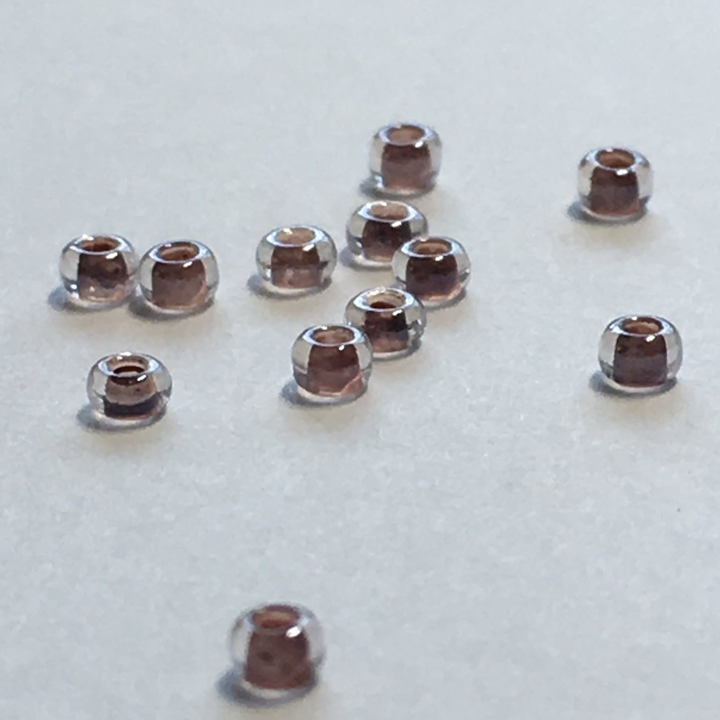 Preciosa Czech 038619 11/0 Brown Lined Crystal Seed Beads, 5 or 10 gm