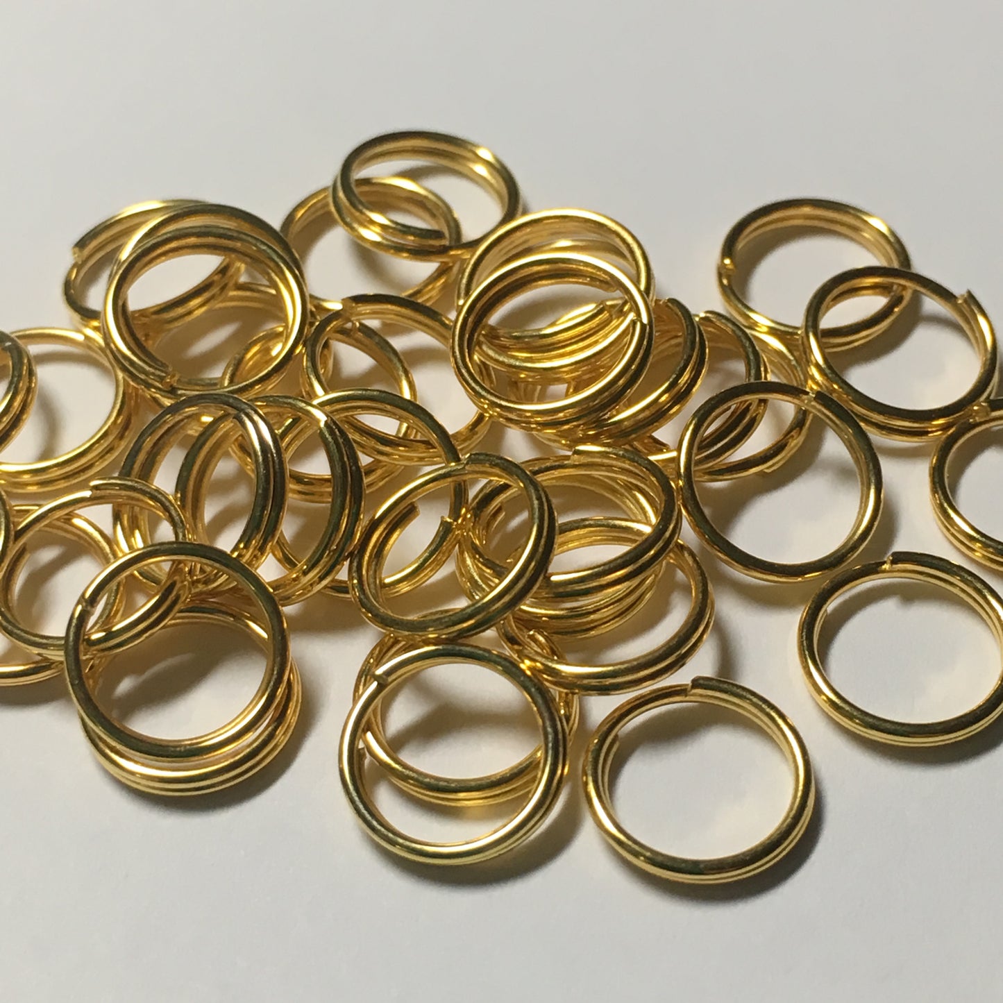 8 mm 21-Gauge Gold Double Jump Rings - 18 or 20 Rings