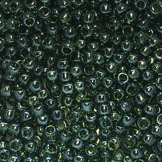 TOHO TR-11-119 - 11/0 Transparent Lustered Olivine Seed Beads, 5 gm
