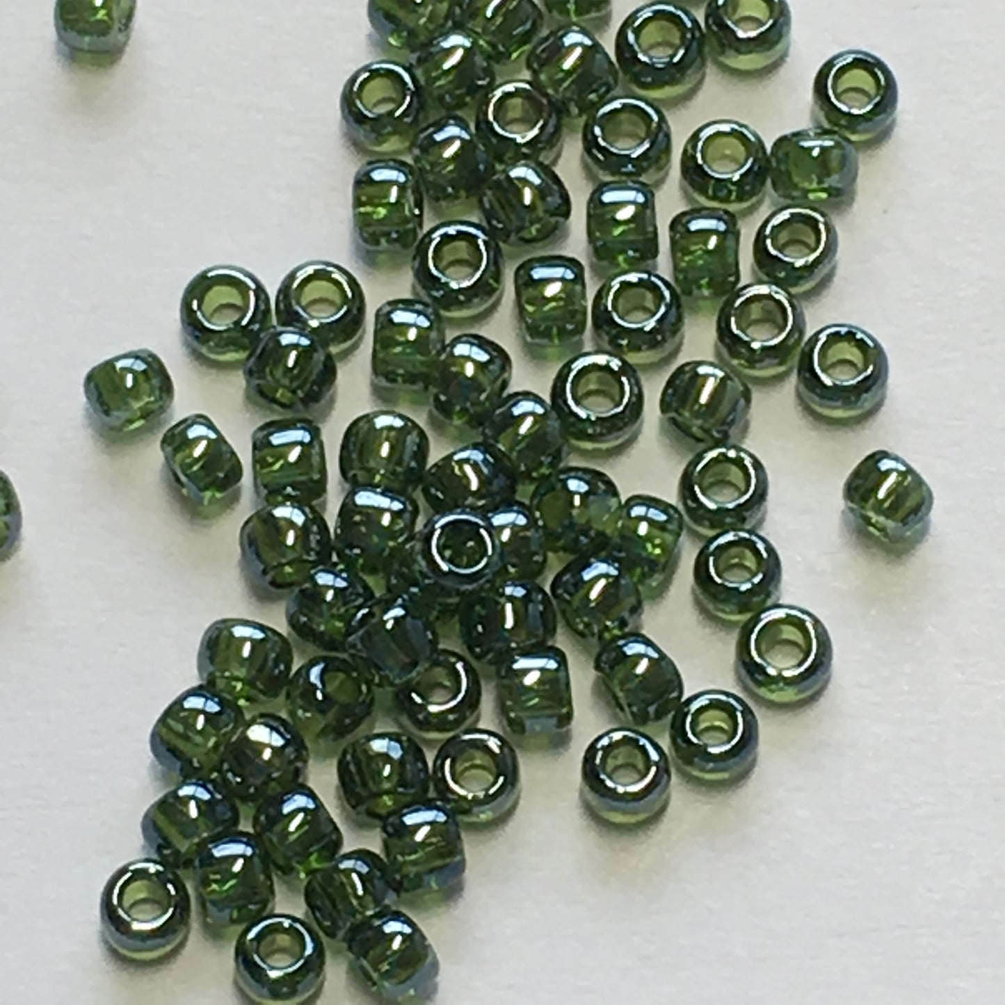 TOHO TR-11-119 - 11/0 Transparent Lustered Olivine Seed Beads, 5 gm