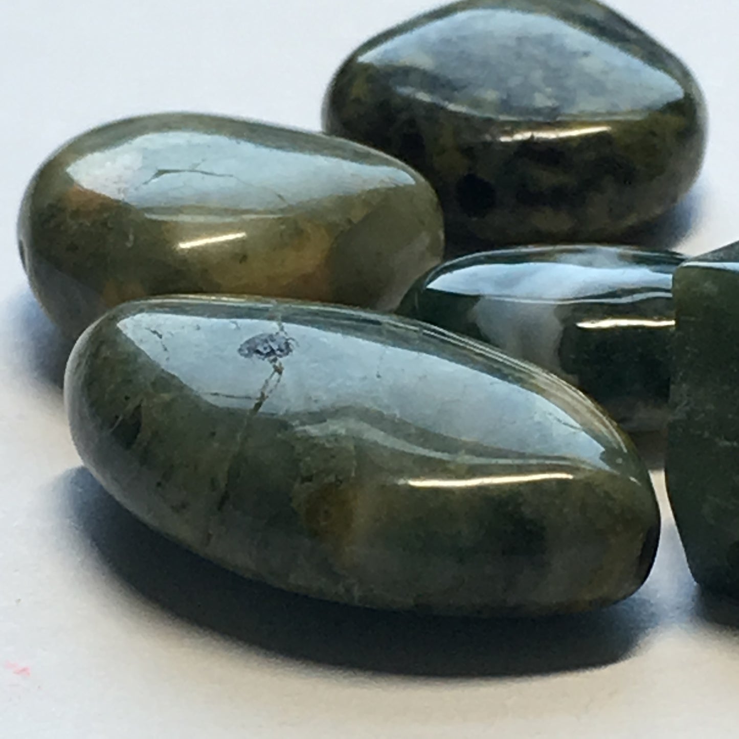 Green Stone ODD LOT of Beads