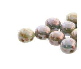 Cabachon tchèque Candy 8 mm 02010-65431 Perles bleues craie lazure - 20 perles