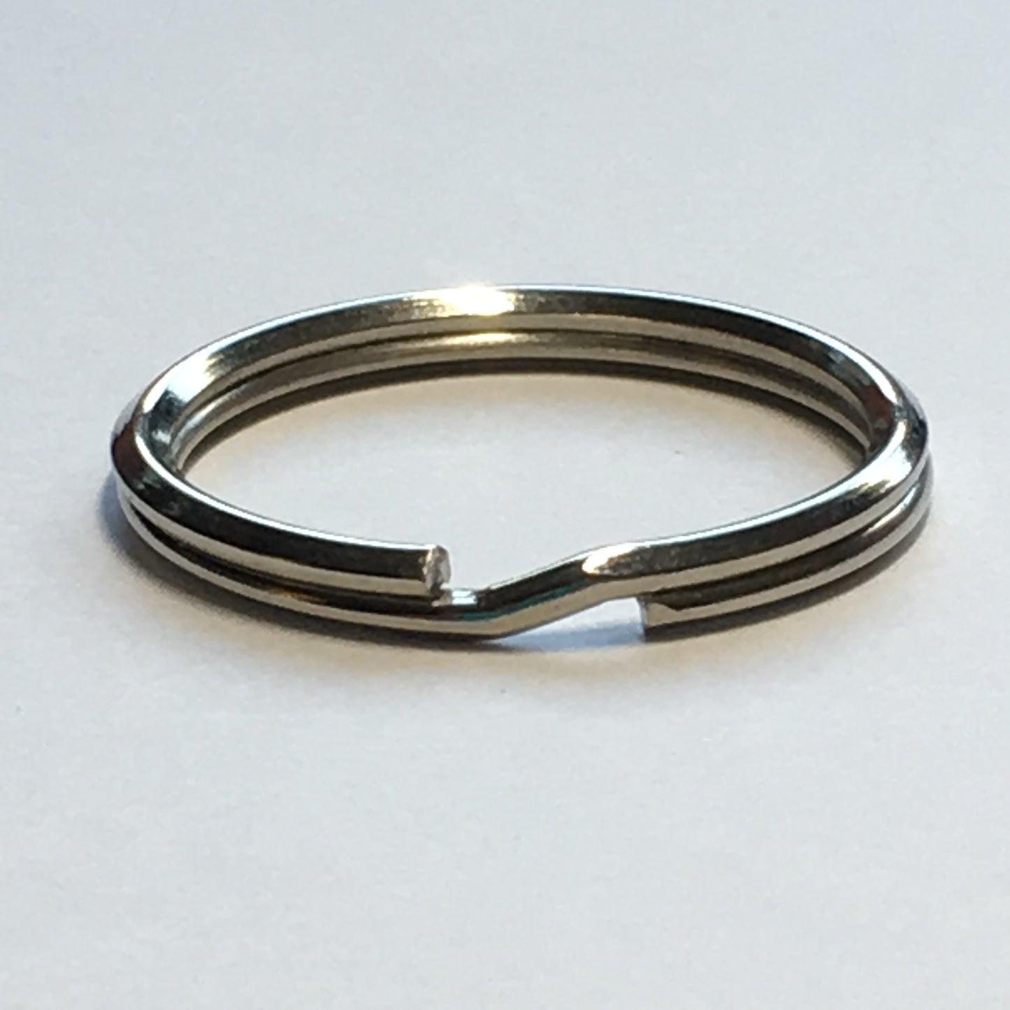 Silver Key Ring Double Split Ring, 23 mm