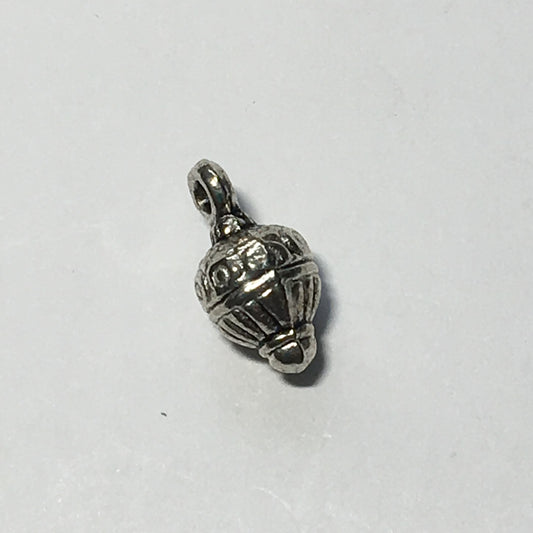 Antique Silver Top Charm, 14 x 7 mm