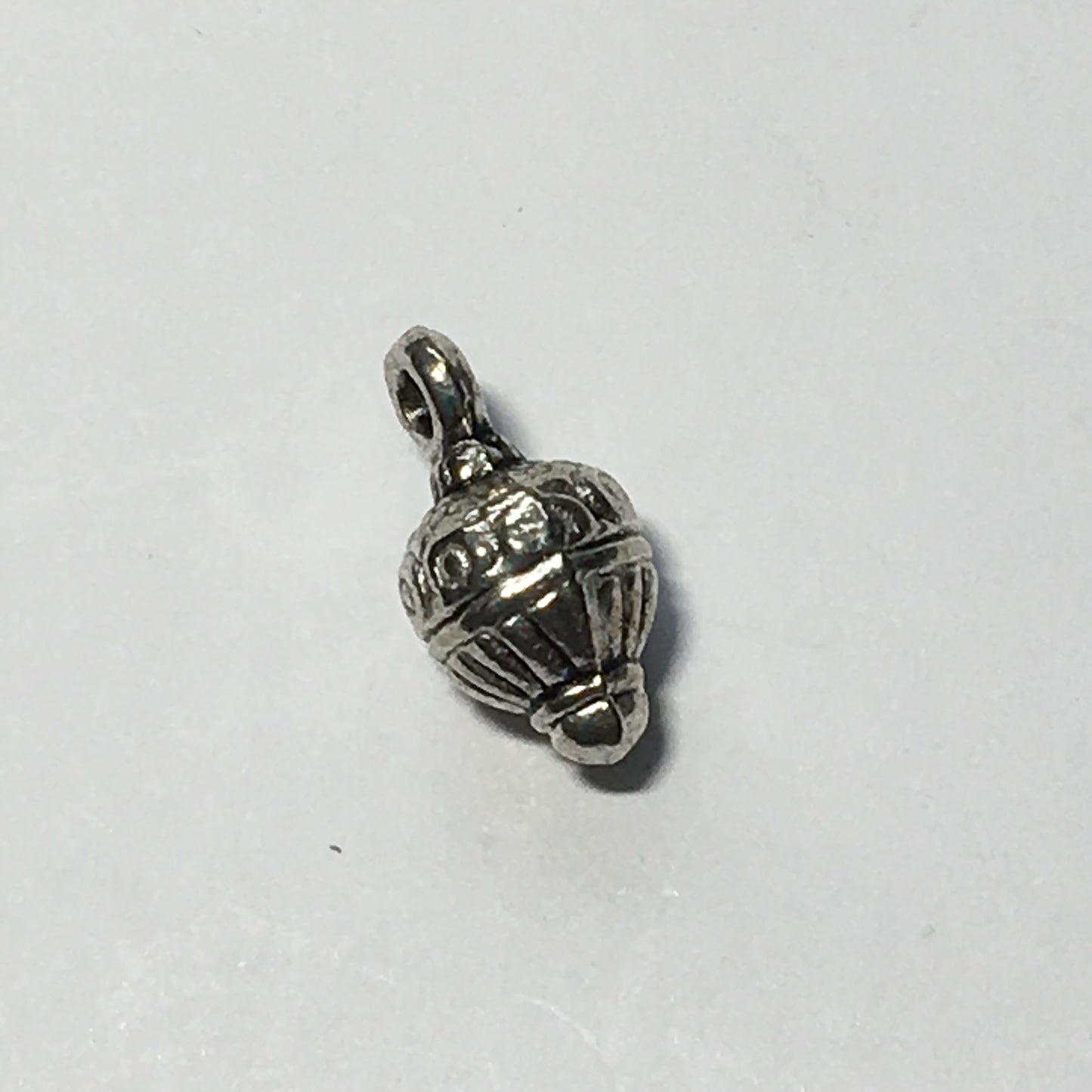 Breloque supérieure en argent antique, 14 x 7 mm