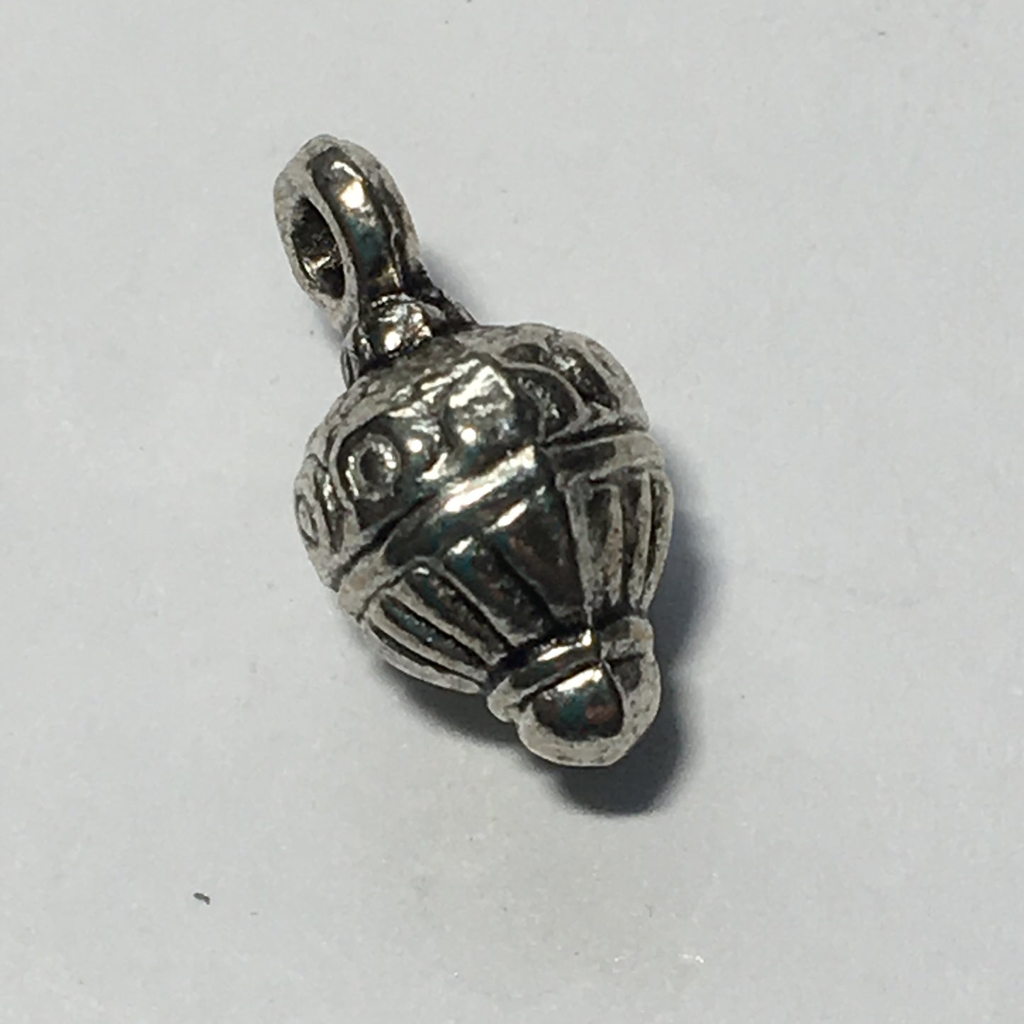 Breloque supérieure en argent antique, 14 x 7 mm