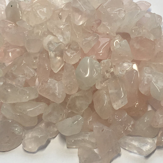 Rose Quartz Semi-Precious Stone Chips, 30 or 40 gm