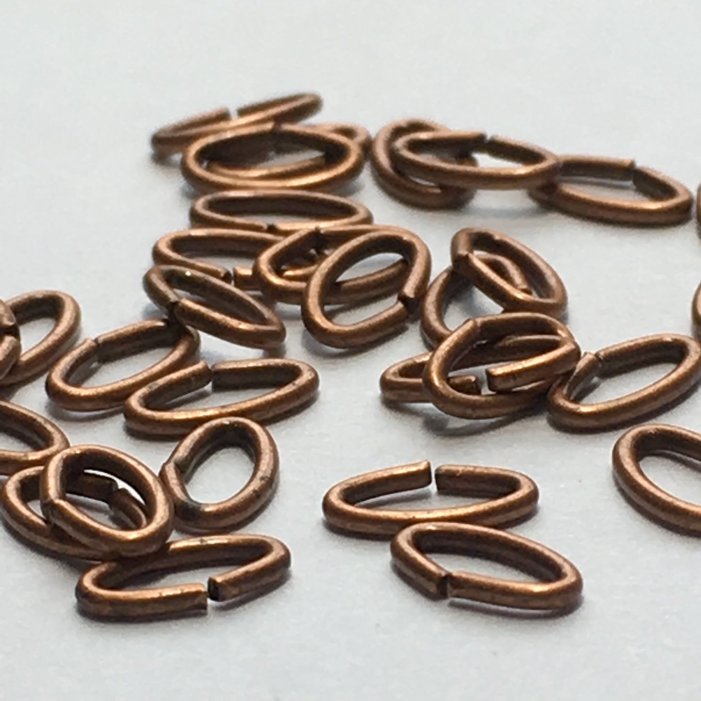 Copper Chain Links, 6 x 3 mm, 20 or 25 Links