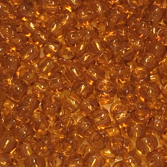 TOHO TR-11-2C  11/0 Transparent Dark Topaz Seed Beads, 5 gm