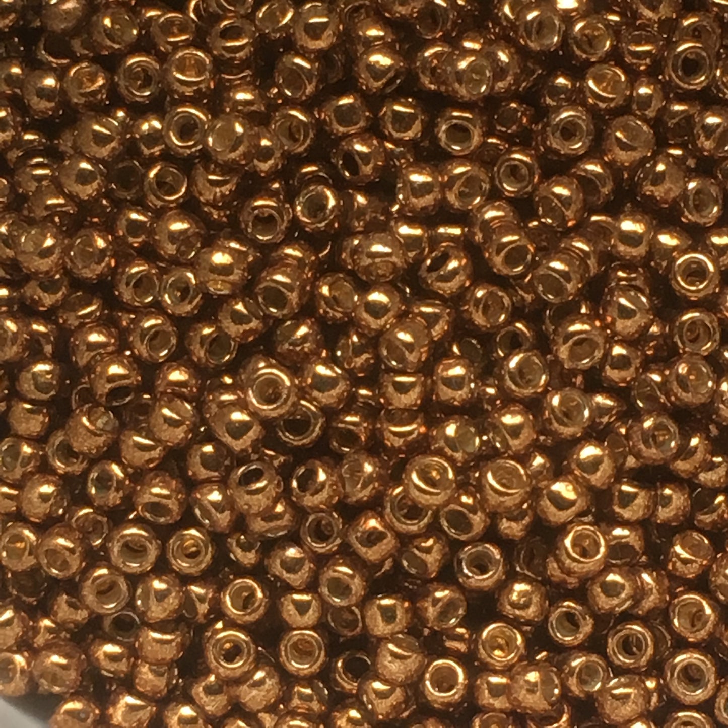 TOHO TR-8-PF594  8/0 Bronze Galvanized PermaFinish Seed Beads, 5 gm