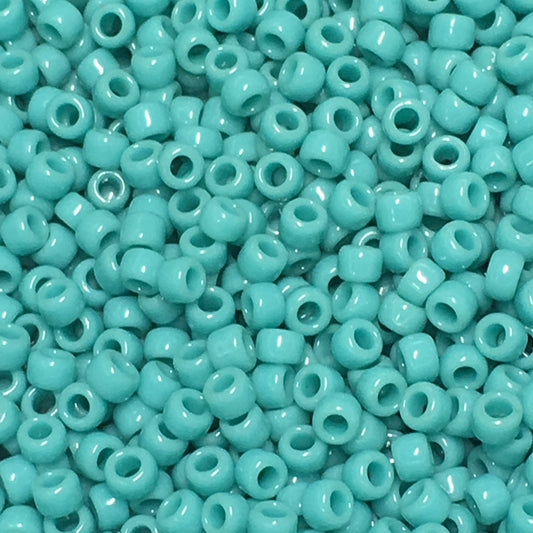 TOHO TR-8-55  8/0 Opaque Turquoise Seed Beads, 5 or 10 gm