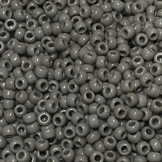 TOHO TR-8-53D  8/0 Opaque Gray Seed Beads, 5 or 10 gm