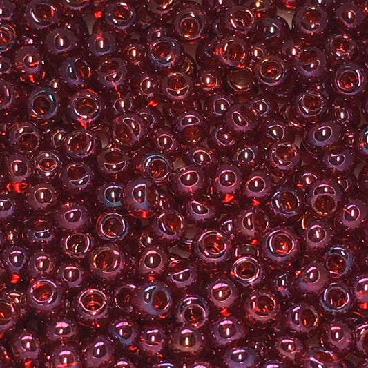 TOHO TR-11-332 11-0 Cranberry Gold Luster Seed Beads, 5 gm