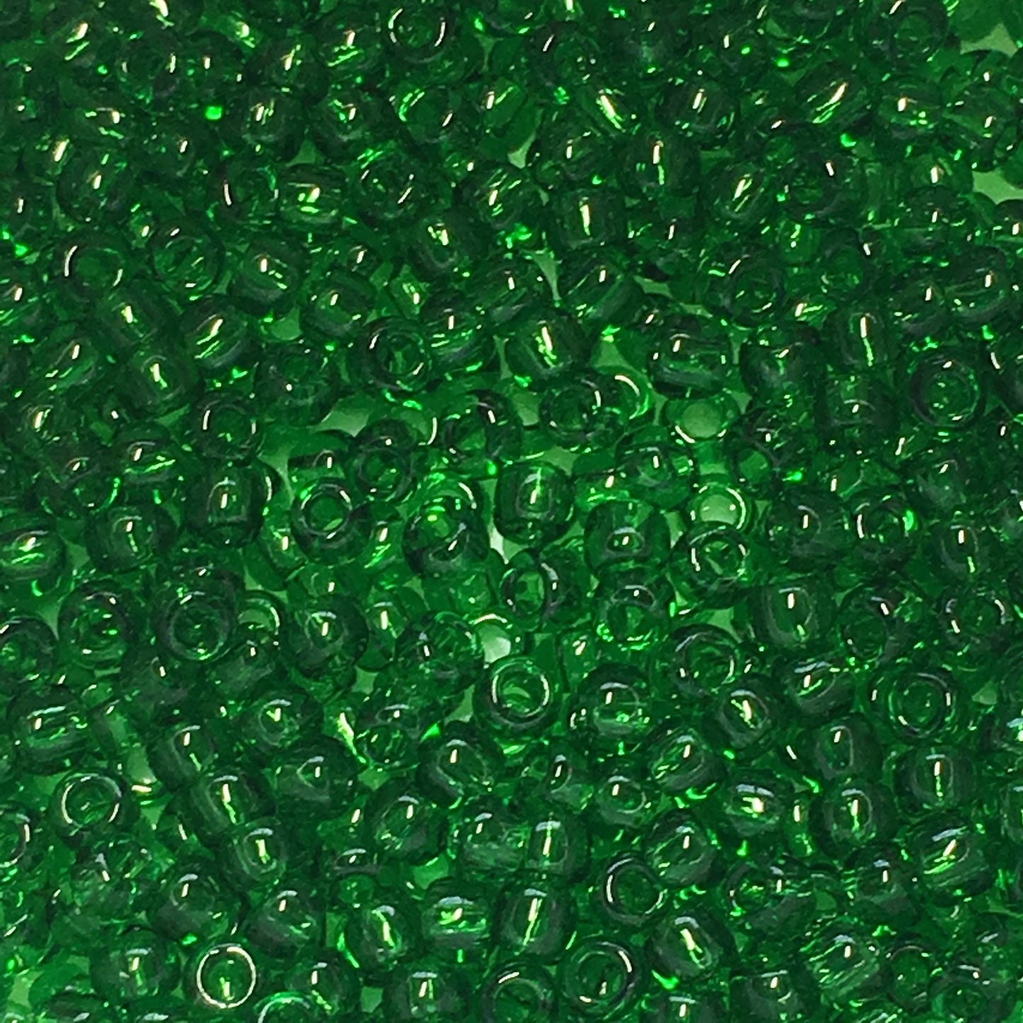 TOHO TR-11-7B  11/0 Transparent Dark Green Seed Beads, 5 gm