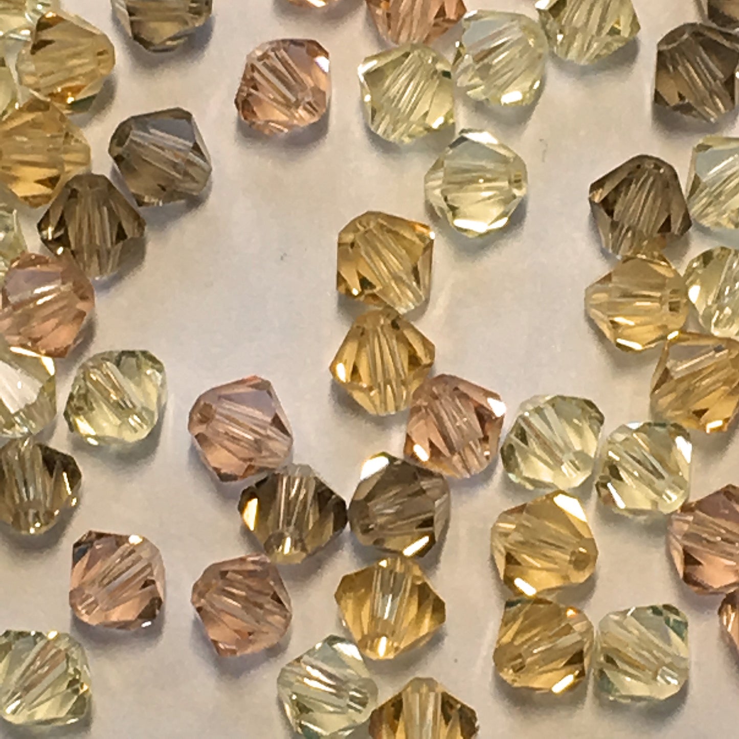 Swarovski Crystal Calm Desert Bicone Bead Mix, 4 mm, 34 Beads
