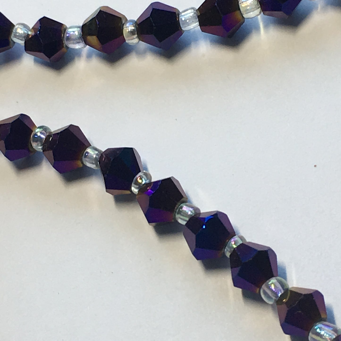 Bead Gallery Purple Iris Glass Bicone Beads, 6 mm - 28 Beads