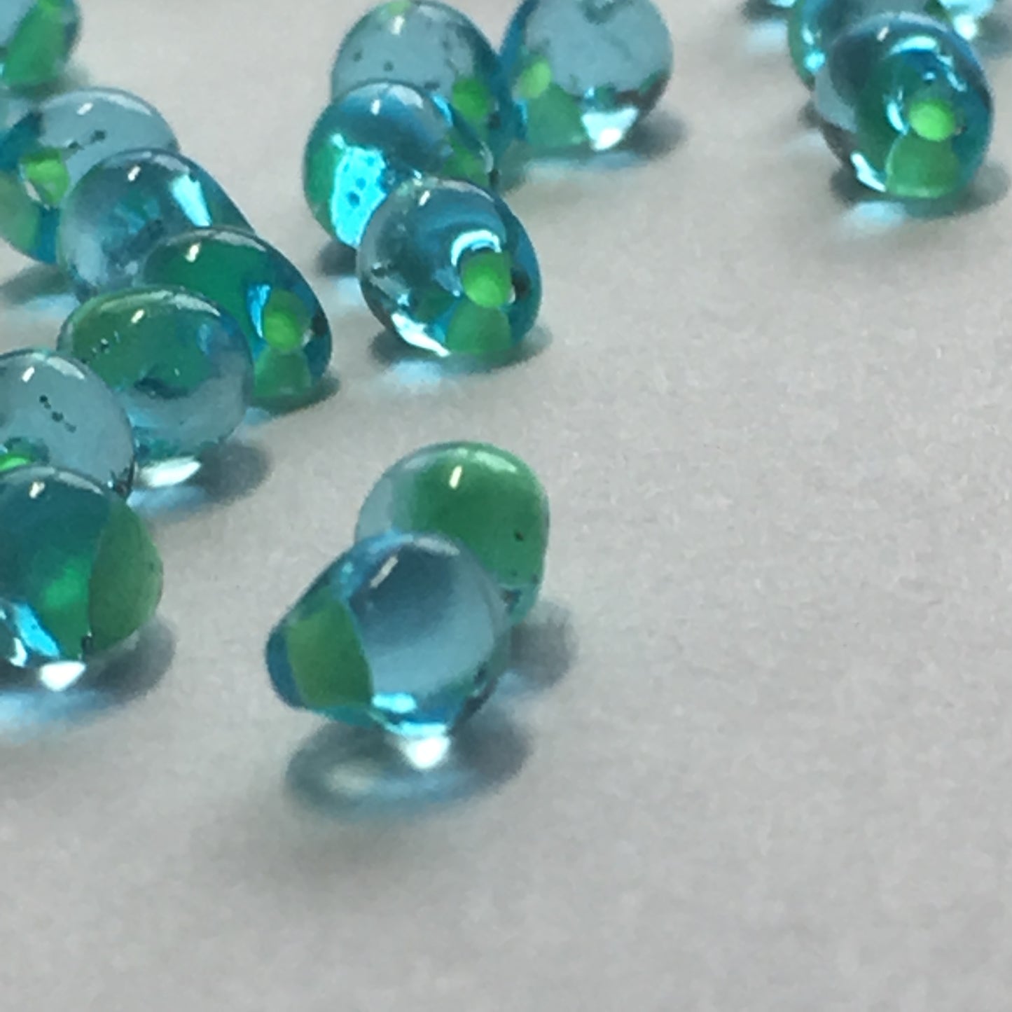 Miyuki Drop 3.4 mm DP34-20 Mint Green Lined Aqua Beads - 5 gm