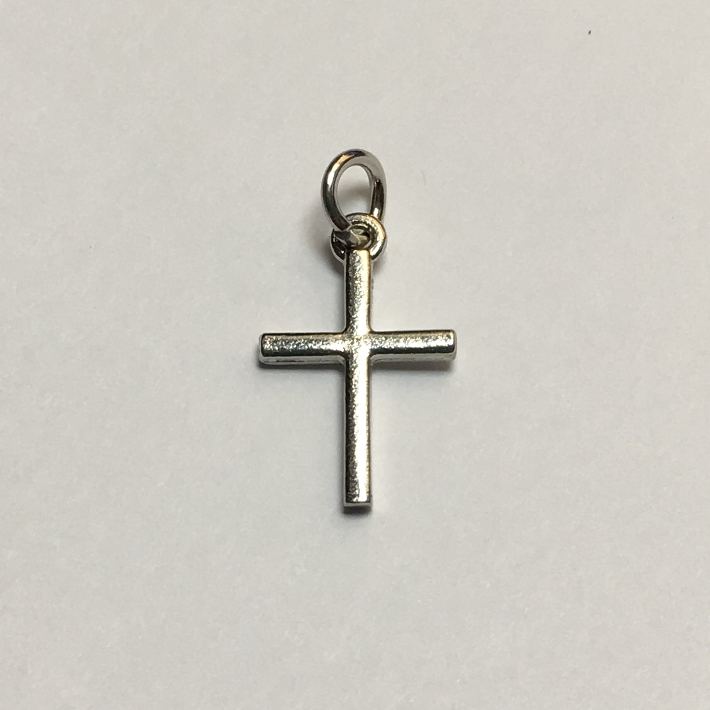 Silver Cross Charm, 18 x 12 mm