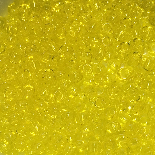 TOHO TR-11-12  11/0 Transparent Citrine Yellow Seed Beads, 5 gm