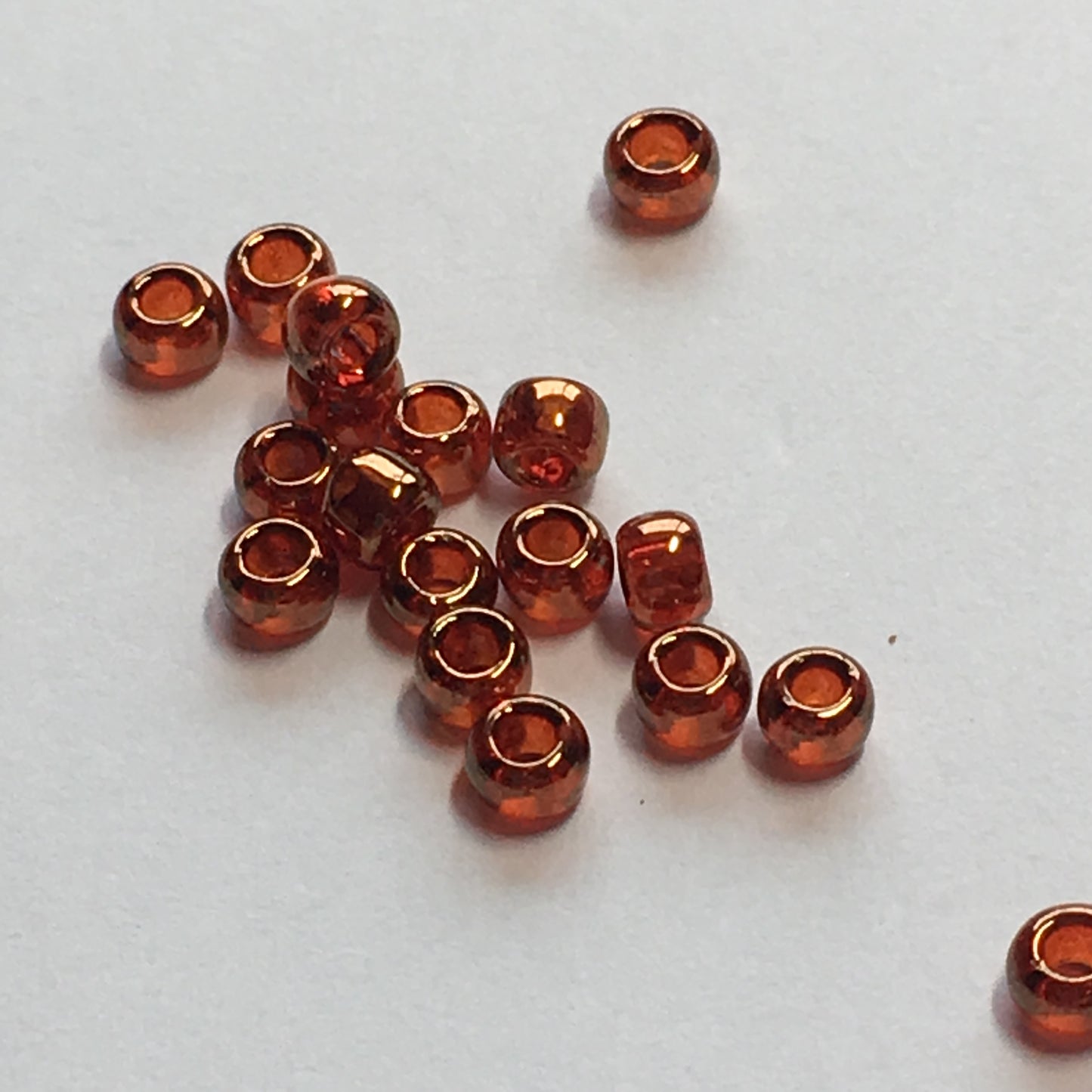 TOHO TR-11-329  11/0 Dark Hyacinth / African Sunset Gold Luster Seed Beads, 5 gm