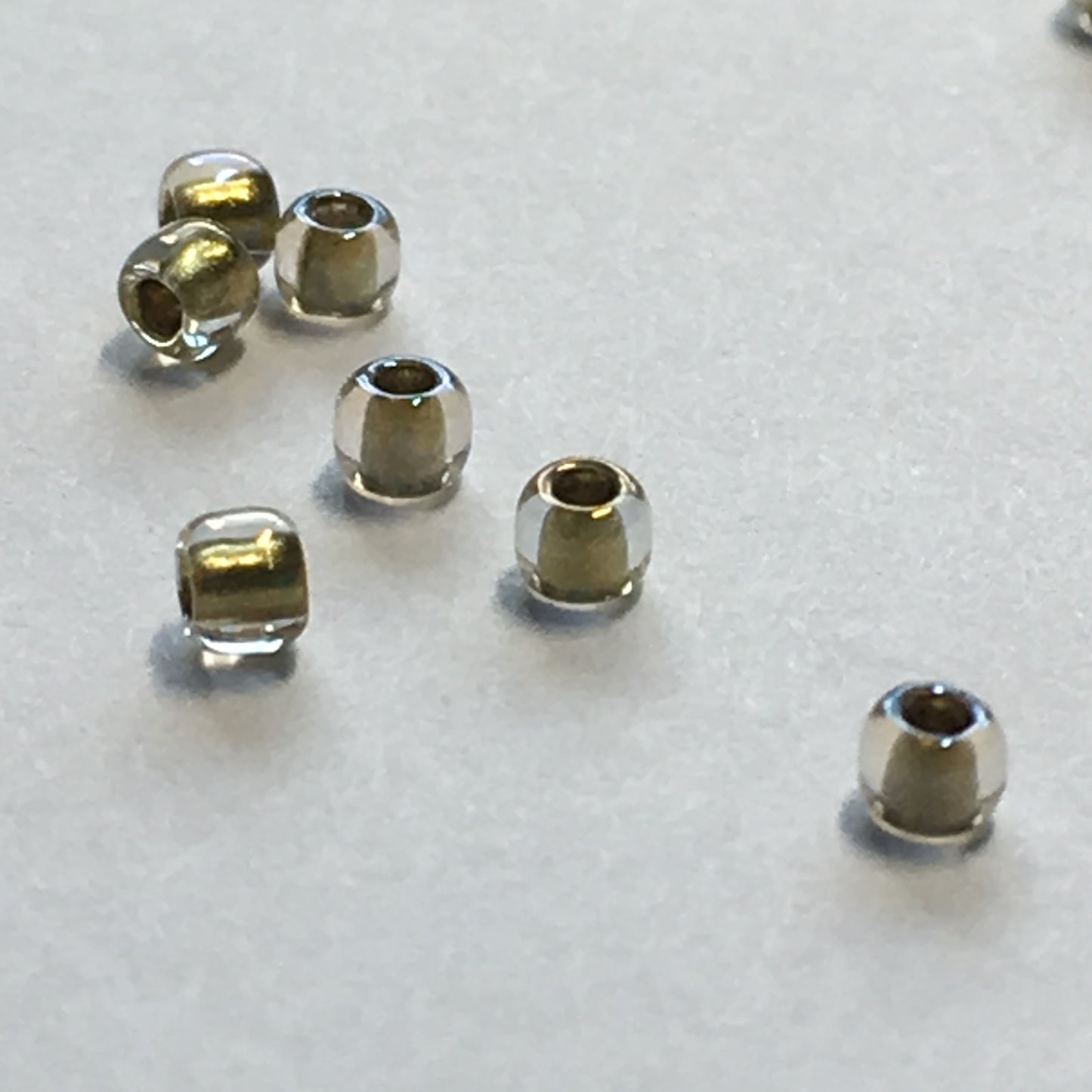 TOHO TR-11-262 Light Bronze Lined AB Crystal Seed Beads, 5 or 10 gm