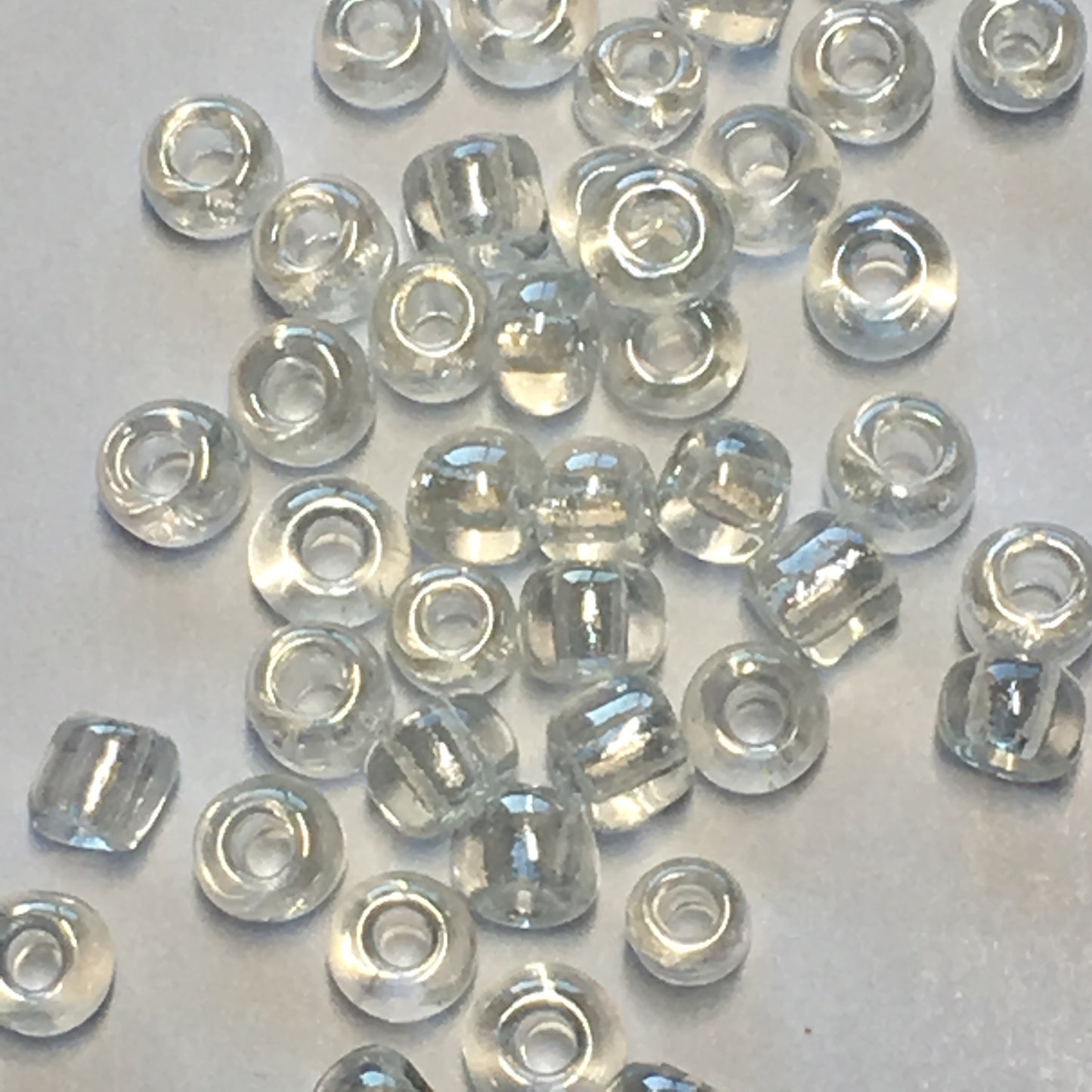 11/0 Transparent Luster Crystal Seed Beads, 5 gm