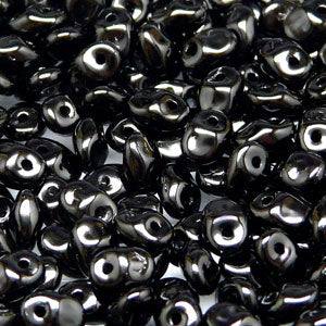 Matubo Superuno 2.5 x 5 mm 23980  Jet Beads - 5 or 10 gm