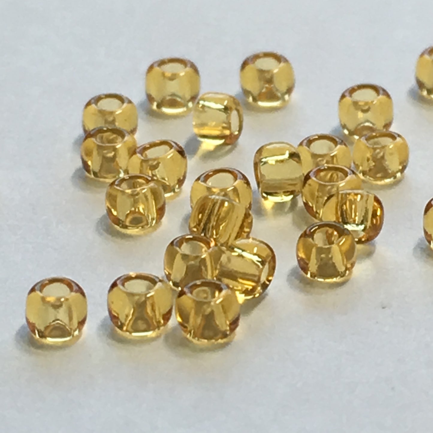 TOHO TR-11-2B  11/0 Transparent Topaz Seed Beads, 5 gm