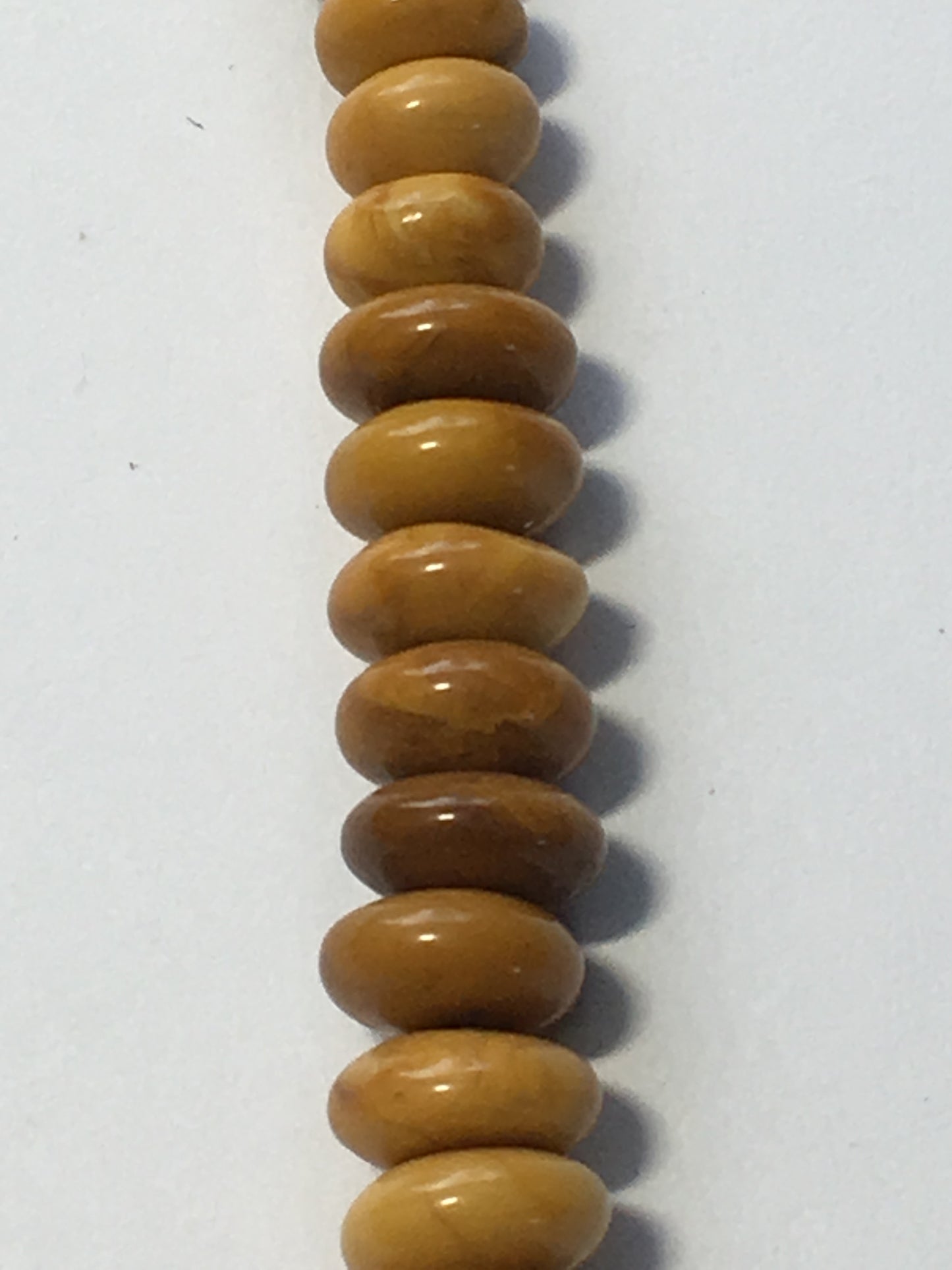 Golden Yellow Jasper Semi-Precious Stone 3-10 mm Rondelles, Ready to Make Necklace Beads, 16-Inch Strand