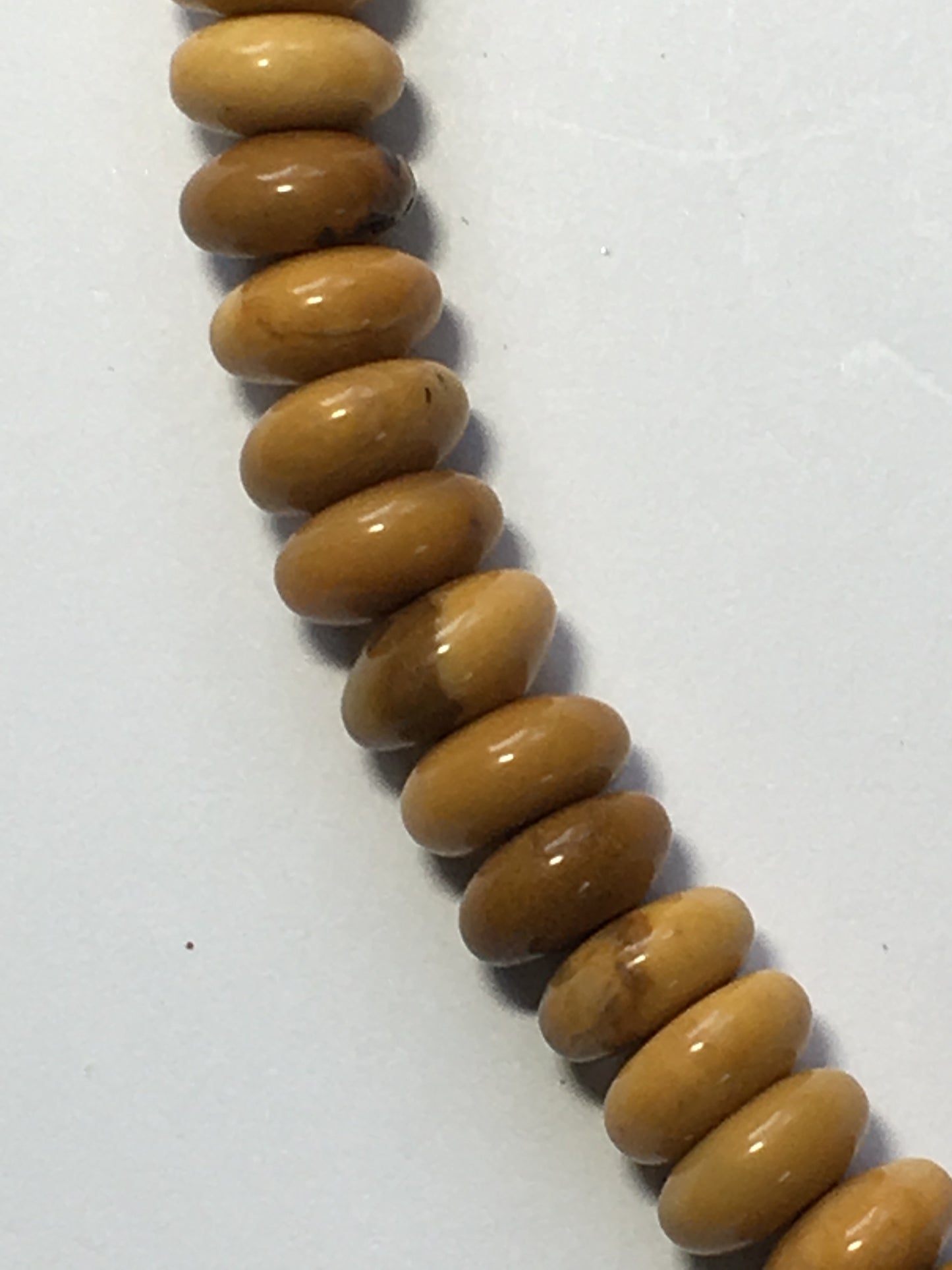 Golden Yellow Jasper Semi-Precious Stone 3-10 mm Rondelles, Ready to Make Necklace Beads, 16-Inch Strand