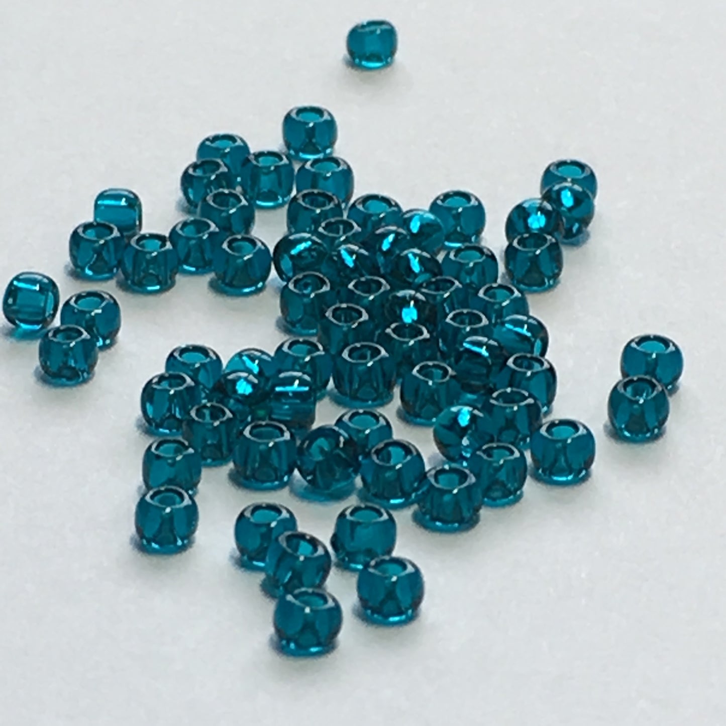 TOHO TR-11-7BD  11/0 Transparent Blue Zircon Seed Beads, 5 gm