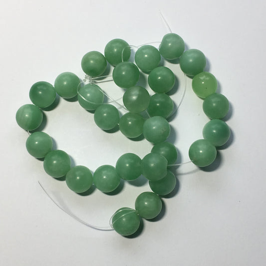 Milky Aquamarine/Amazonite Semi-Precious Stone Round Beads, 10 mm - 30 Beads